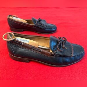 Allen Edmonds Black/Brown Leather Tassel Loafers Woodstock Men’s Size 12D US